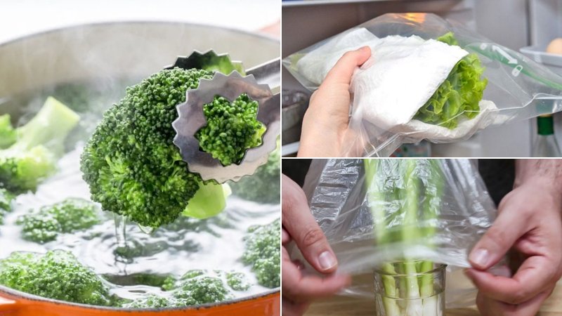 Bí quyết giữ rau tươi không cần tủ lạnh