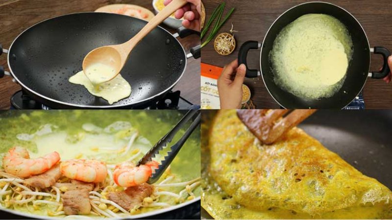 Cách làm bánh xèo chi tiết theo từng bước dễ dàng
