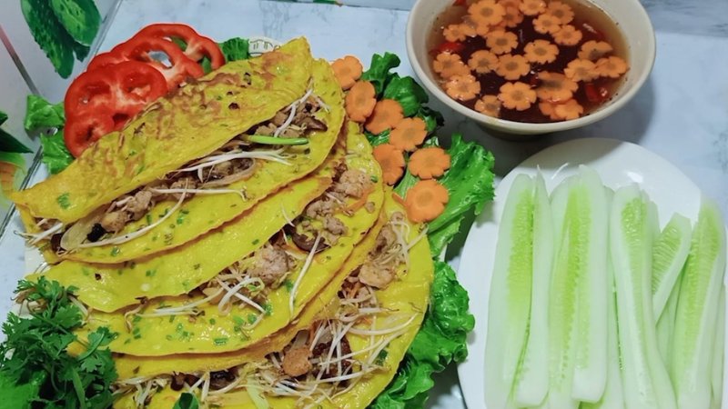 Mẹo để làm bánh xèo giòn ngon
