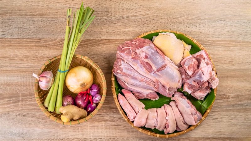 Sơ chế nguyên liệu đúng cách