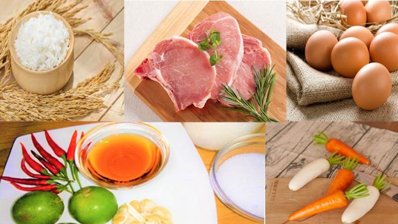 Chuẩn bị nguyên liệu làm cơm tấm