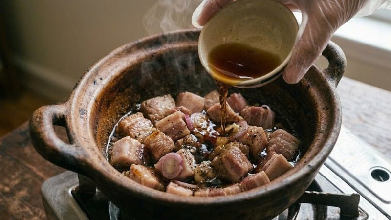 Kho với lửa nhỏ