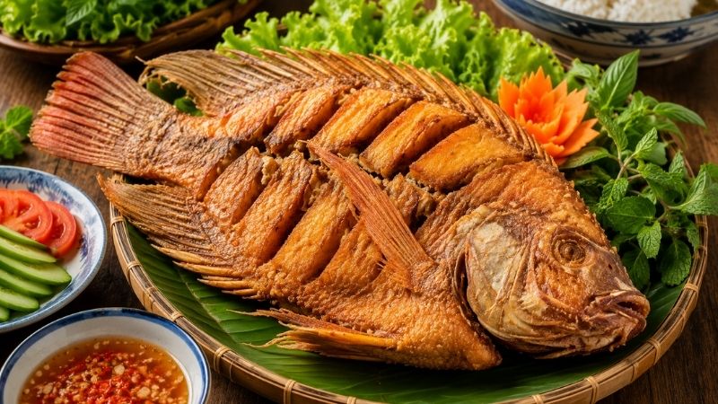 Món ngon từ cá diêu hồng chiên xù giòn rụm, hấp dẫn